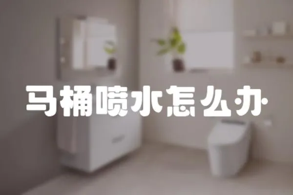 馬桶噴水怎么辦