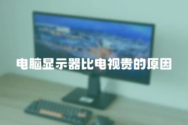 電腦顯示器比電視貴的原因