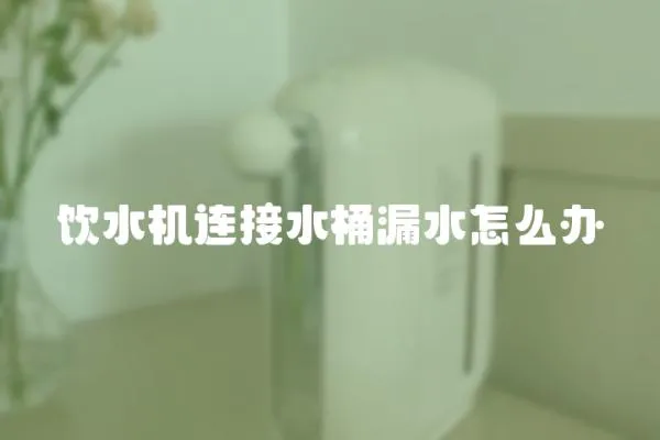 飲水機連接水桶漏水怎么辦