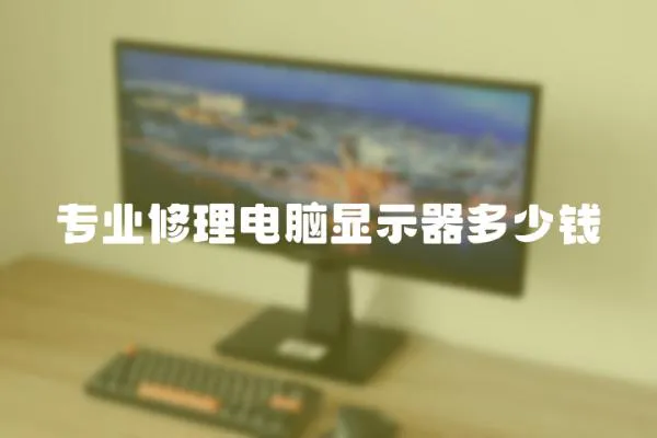 專業修理電腦顯示器多少錢