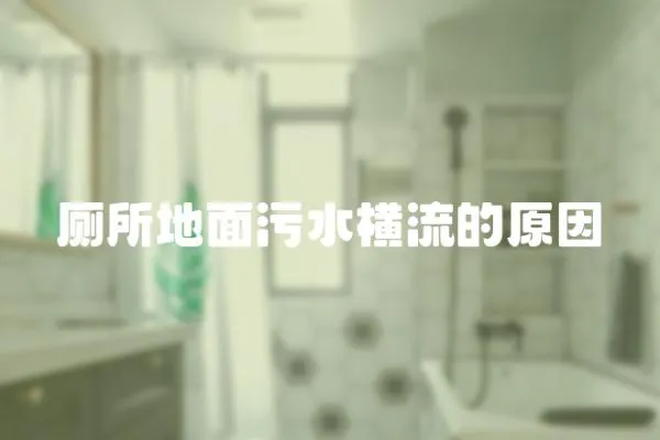 廁所地面污水橫流的原因