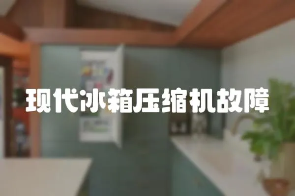 現代冰箱壓縮機故障