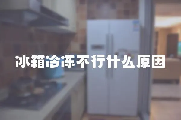 冰箱冷凍不行什么原因