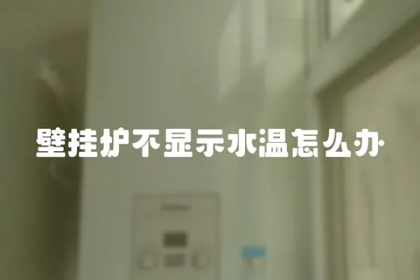 壁掛爐不顯示水溫怎么辦