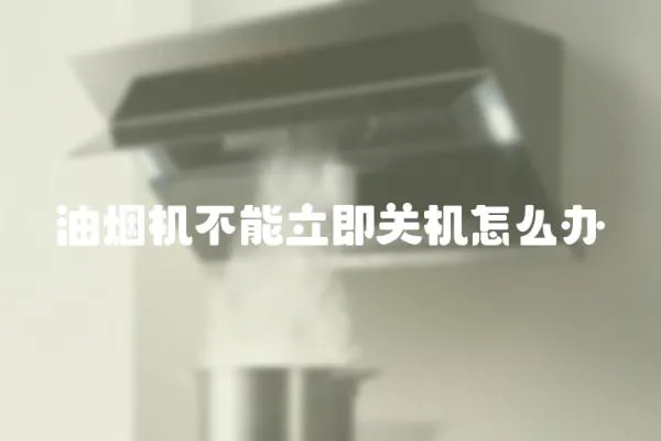 油煙機不能立即關機怎么辦