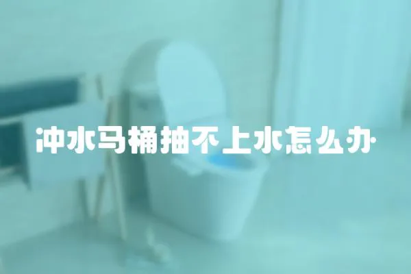 沖水馬桶抽不上水怎么辦
