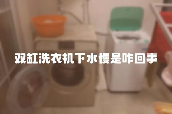 雙缸洗衣機下水慢是咋回事