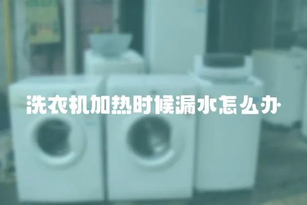 洗衣機(jī)加熱時候漏水怎么辦