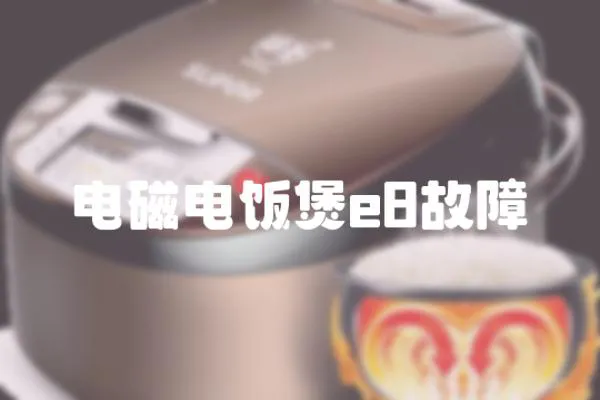 電磁電飯煲e8故障