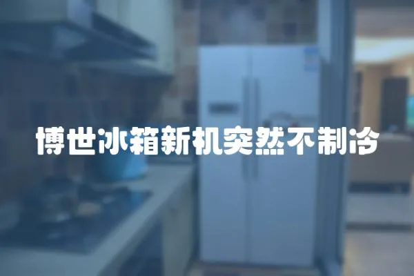 博世冰箱新機突然不制冷