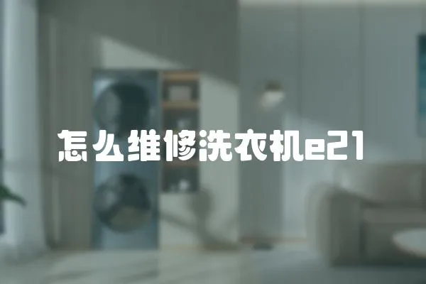 怎么維修洗衣機(jī)e21