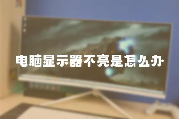 電腦顯示器不亮是怎么辦