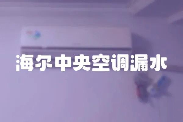 海爾中央空調(diào)漏水