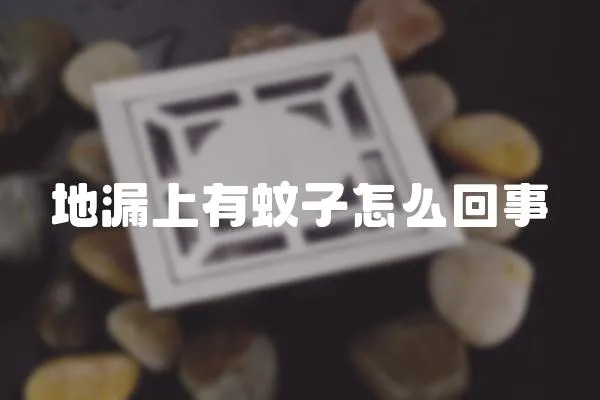 地漏上有蚊子怎么回事