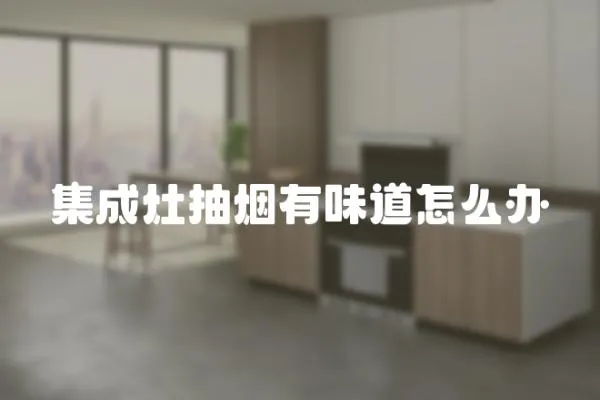 集成灶抽煙有味道怎么辦