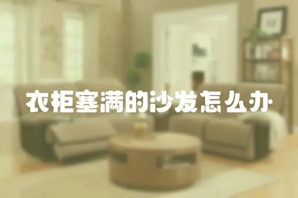 衣柜塞滿的沙發怎么辦