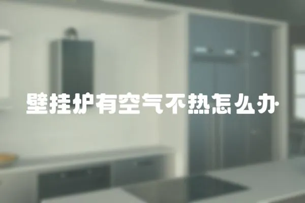 壁掛爐有空氣不熱怎么辦