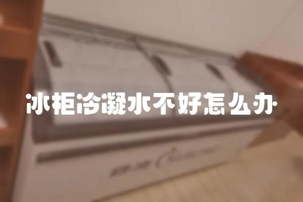 冰柜冷凝水不好怎么辦
