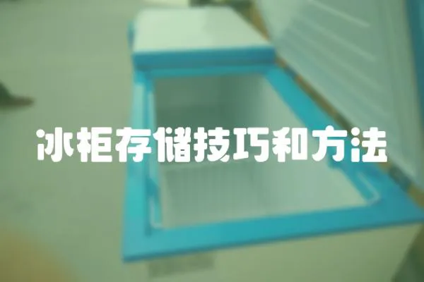 冰柜存儲技巧和方法