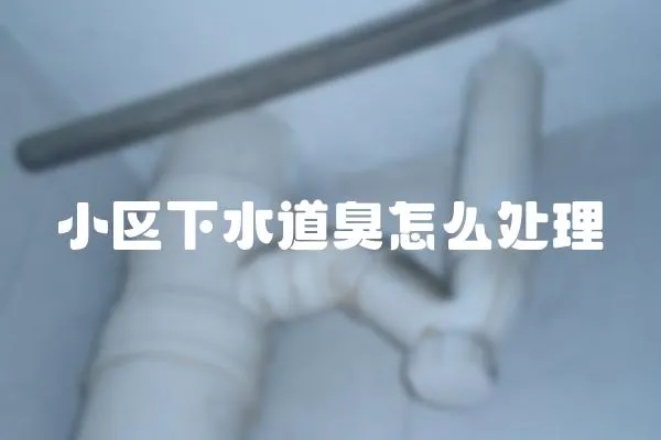小區(qū)下水道臭怎么處理
