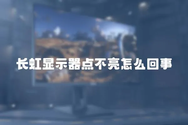 長虹顯示器點不亮怎么回事