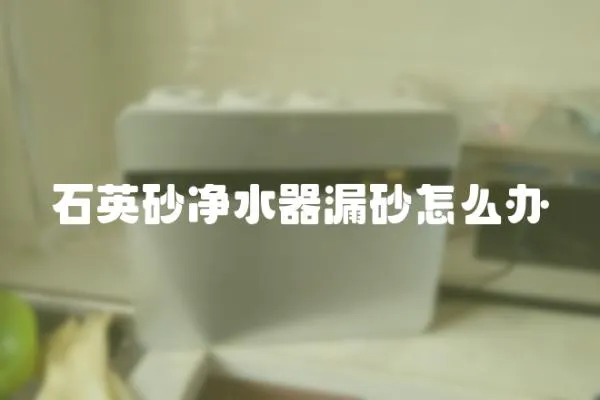 石英砂凈水器漏砂怎么辦