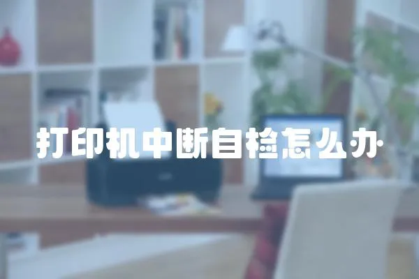 打印機中斷自檢怎么辦