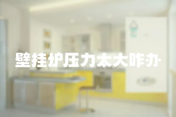 壁掛爐壓力太大咋辦
