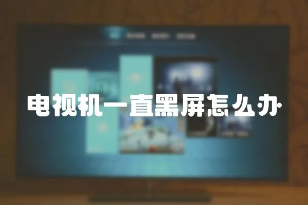 電視機一直黑屏怎么辦