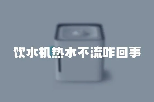 飲水機熱水不流咋回事