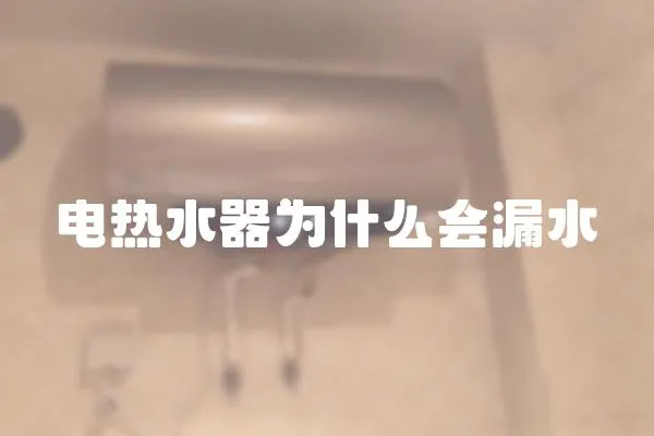 電熱水器為什么會漏水