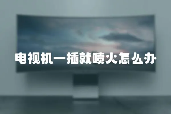 電視機一插就噴火怎么辦