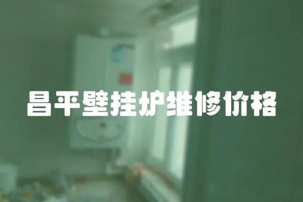 昌平壁掛爐維修價格