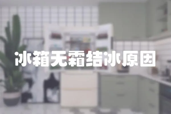 冰箱無(wú)霜結(jié)冰原因