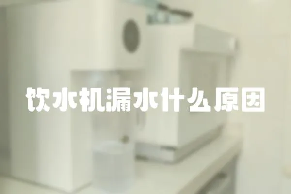 飲水機漏水什么原因