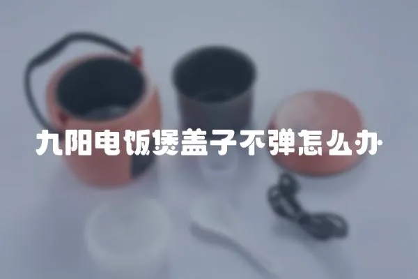 九陽電飯煲蓋子不彈怎么辦