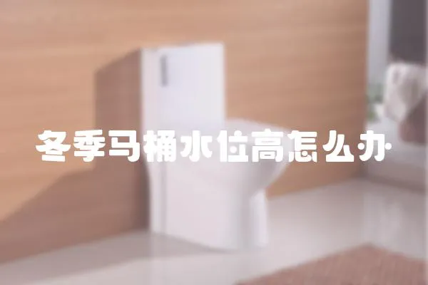 冬季馬桶水位高怎么辦