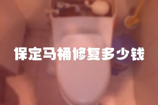 保定馬桶修復多少錢