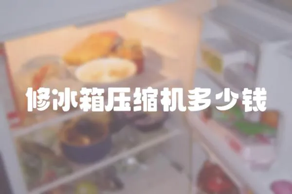 修冰箱壓縮機多少錢