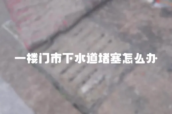 一樓門(mén)市下水道堵塞怎么辦