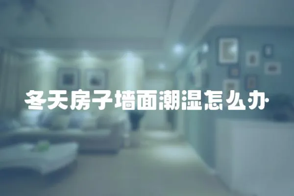 冬天房子墻面潮濕怎么辦