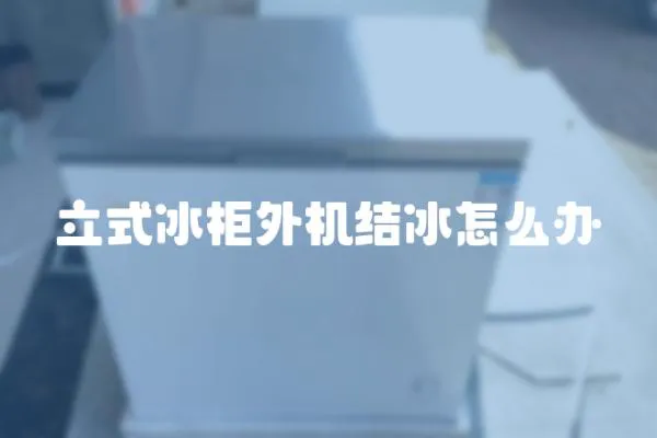 立式冰柜外機結冰怎么辦