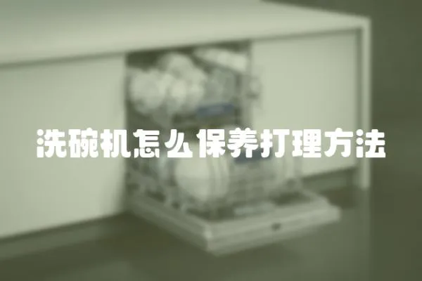 洗碗机怎么保养打理方法