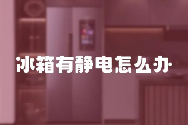 冰箱有靜電怎么辦