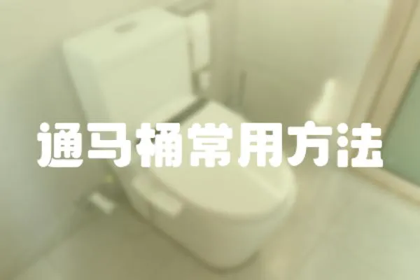 通馬桶常用方法