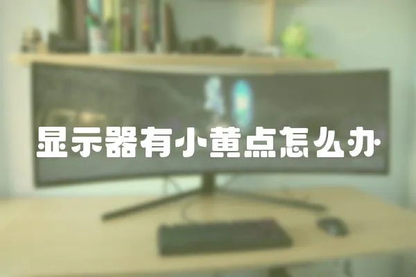 顯示器有小黃點怎么辦