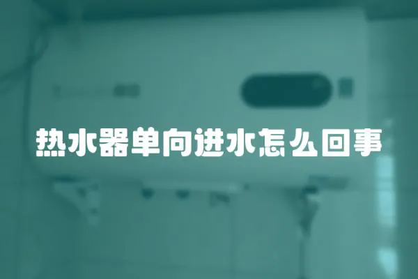 熱水器單向進(jìn)水怎么回事