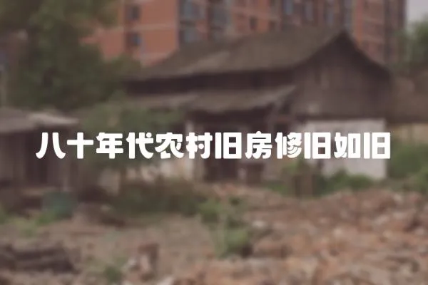 八十年代農村舊房修舊如舊
