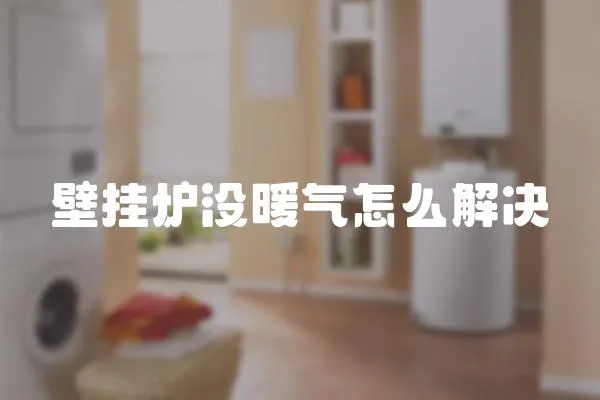 壁掛爐沒暖氣怎么解決