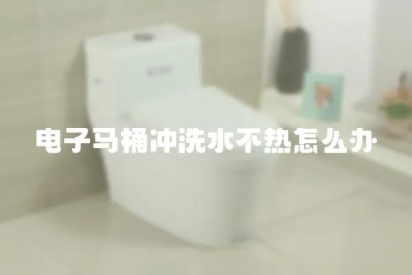 電子馬桶沖洗水不熱怎么辦